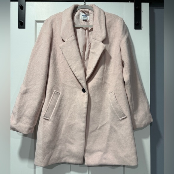 Old Navy Jackets & Blazers - Old Navy Light Pink Wool Pea Coat Ladies Size Medium